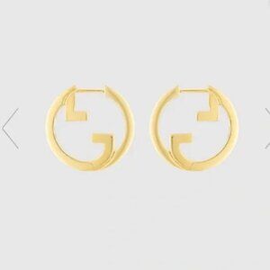 New Gucci Blondie Hoop Earrings GG